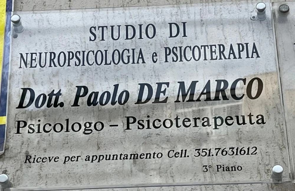 Dott. De Marco Paolo-Psicologo formato in Neuropsicologia