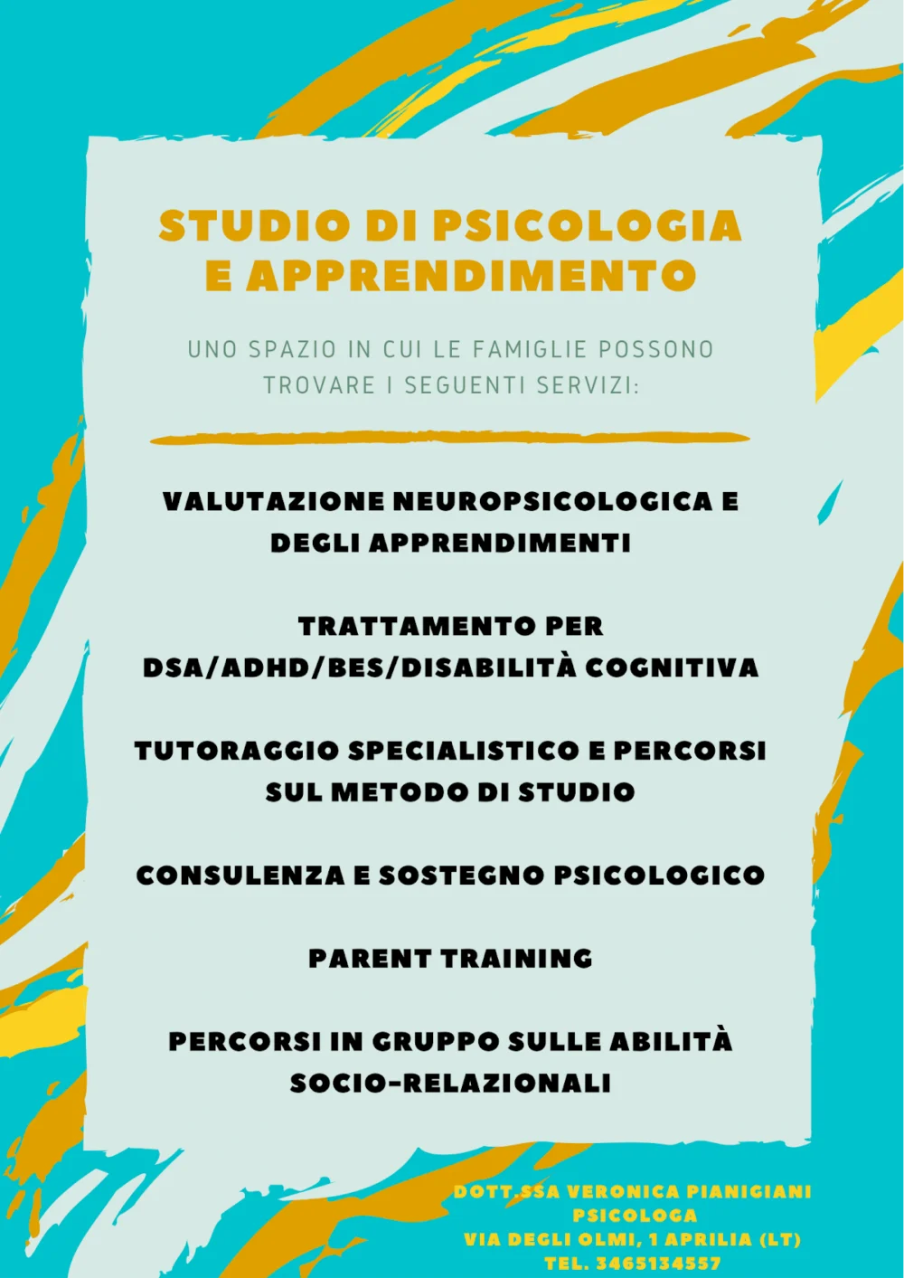 Dott.ssa Veronica Pianigiani - Psicologa
