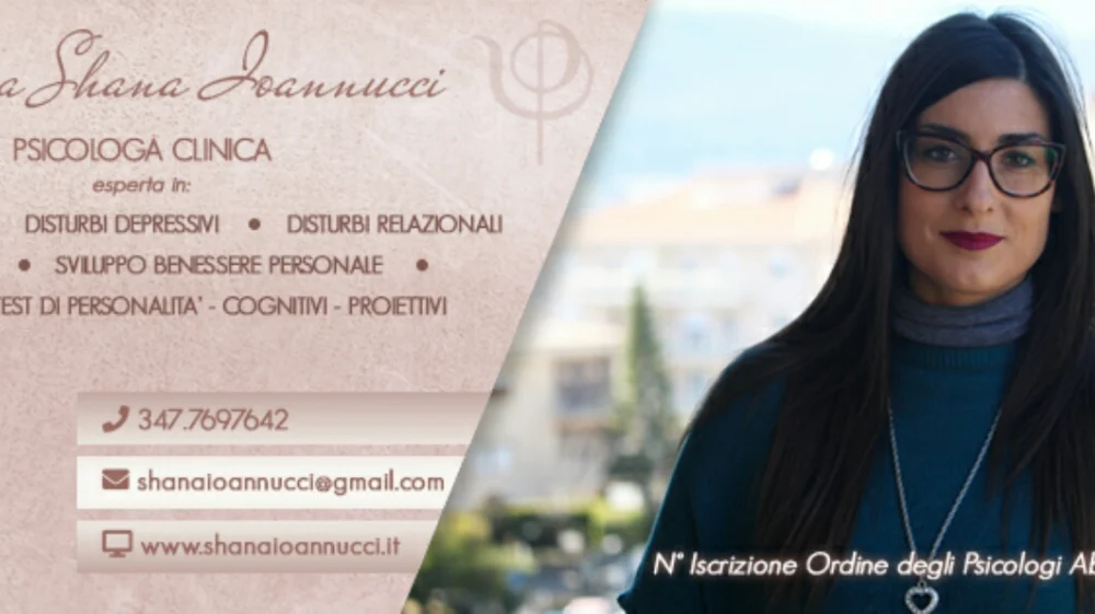 Dottoressa Shana Ioannucci Psicologa Clinica L'Aquila