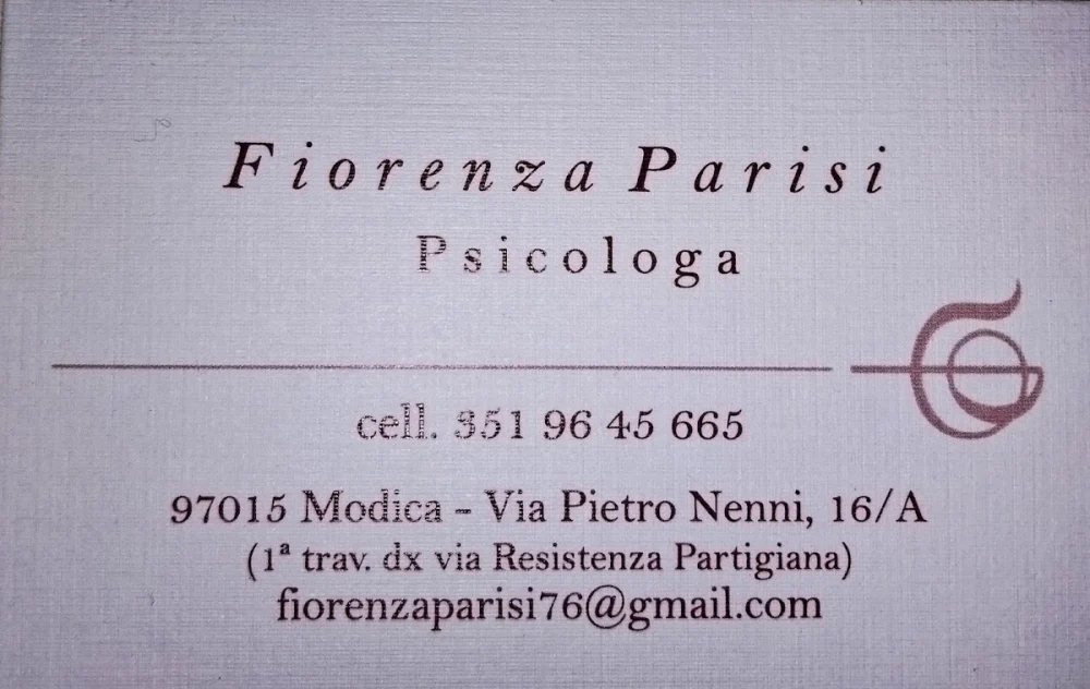 Fiorenza Parisi - Studio di psicologia